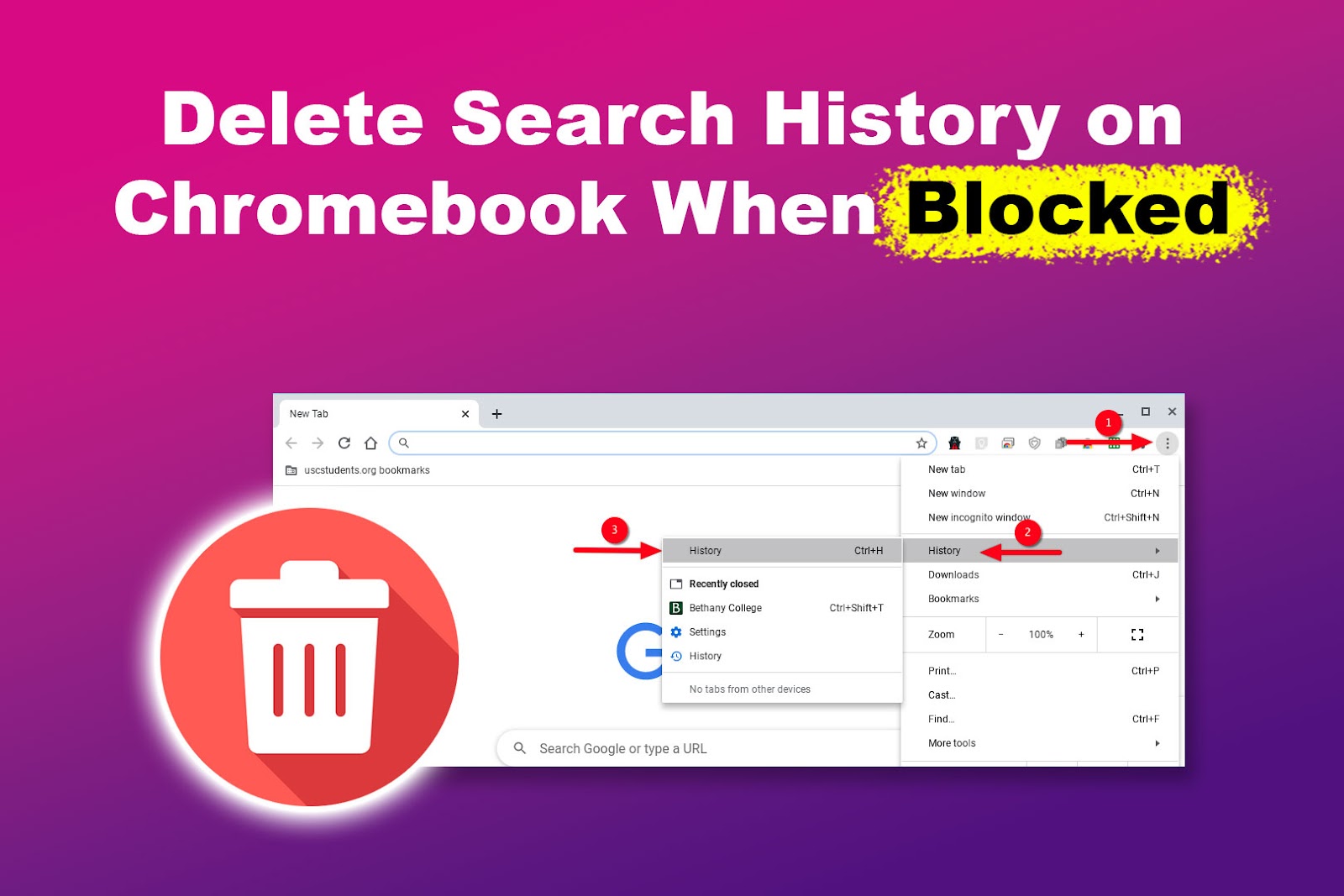 Delete Chromebook Search History If You’re Blocked [Solved]