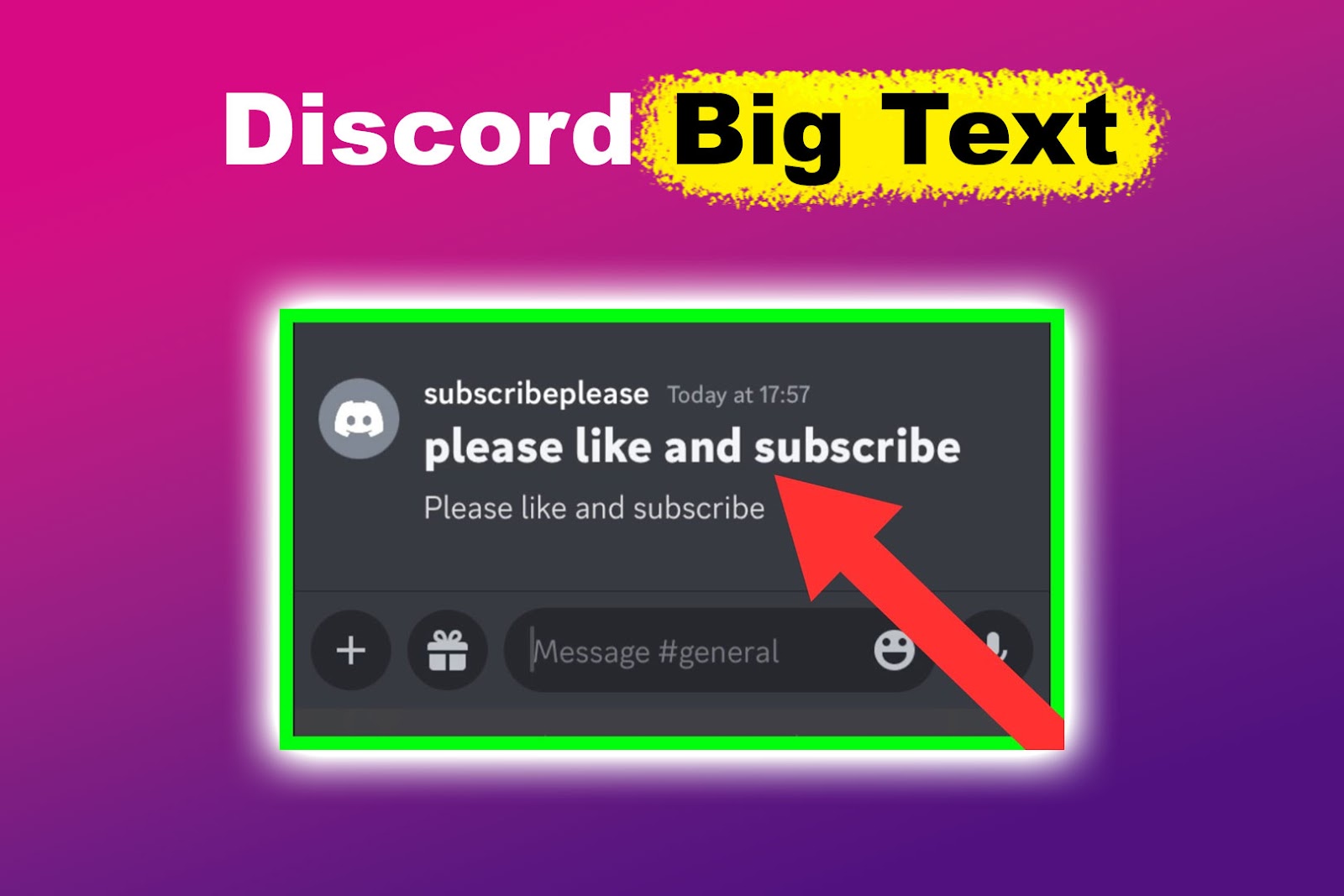 Discord Big Text