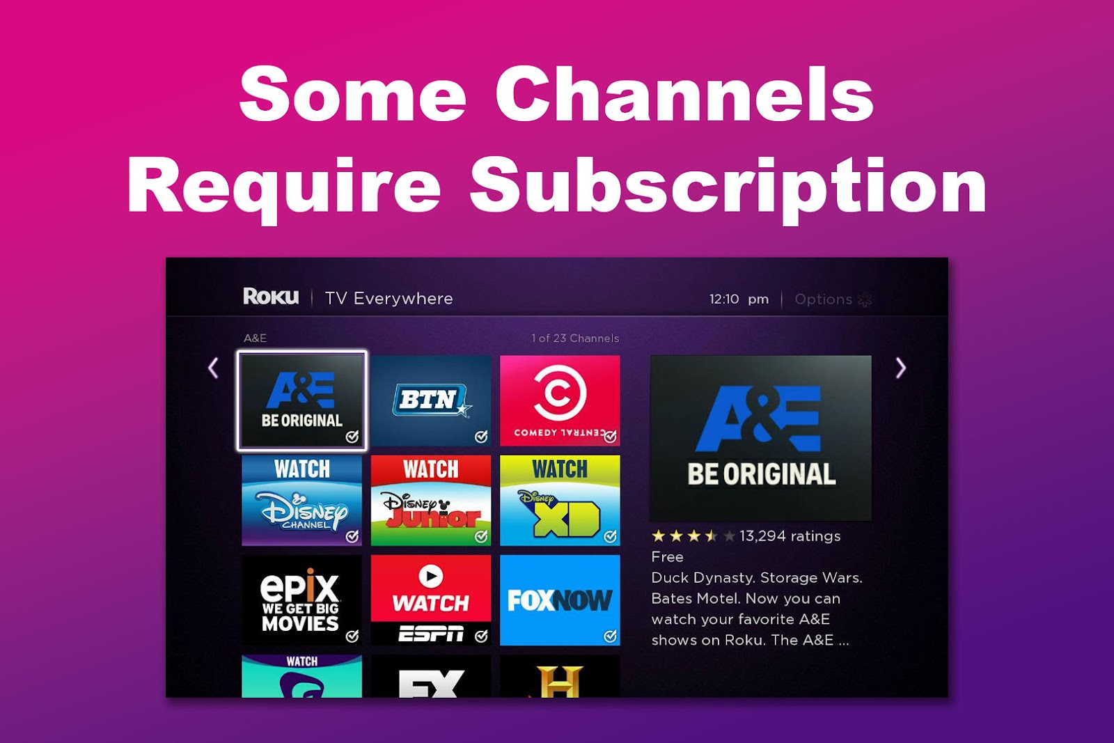 Downside of a Roku TV - Subscriptions