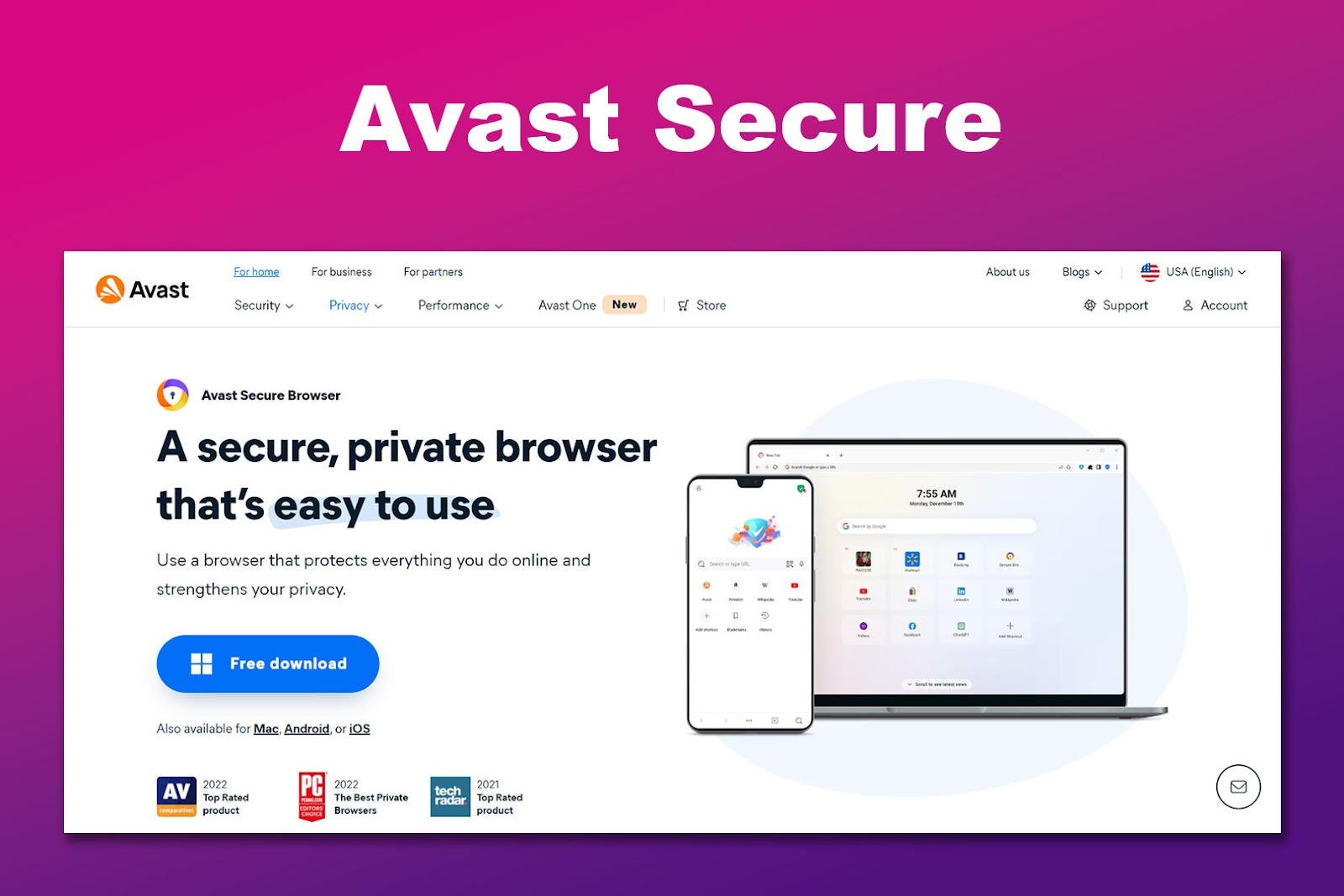 Avast Secure Unblocked Browser