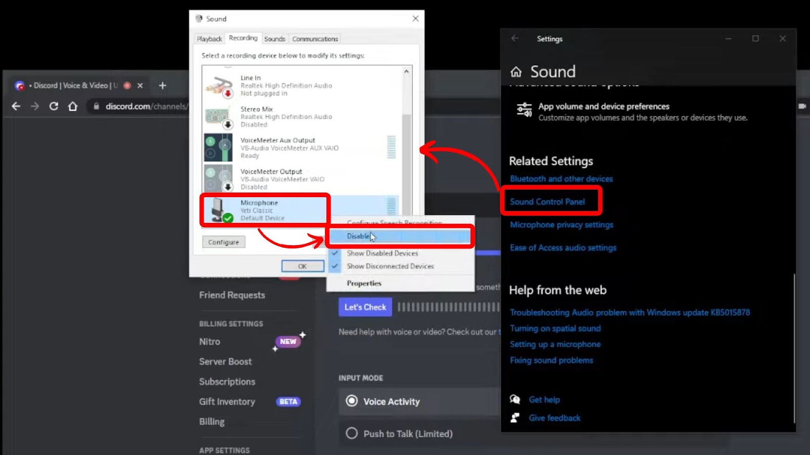 Disable and Enable Your Mic on Winows