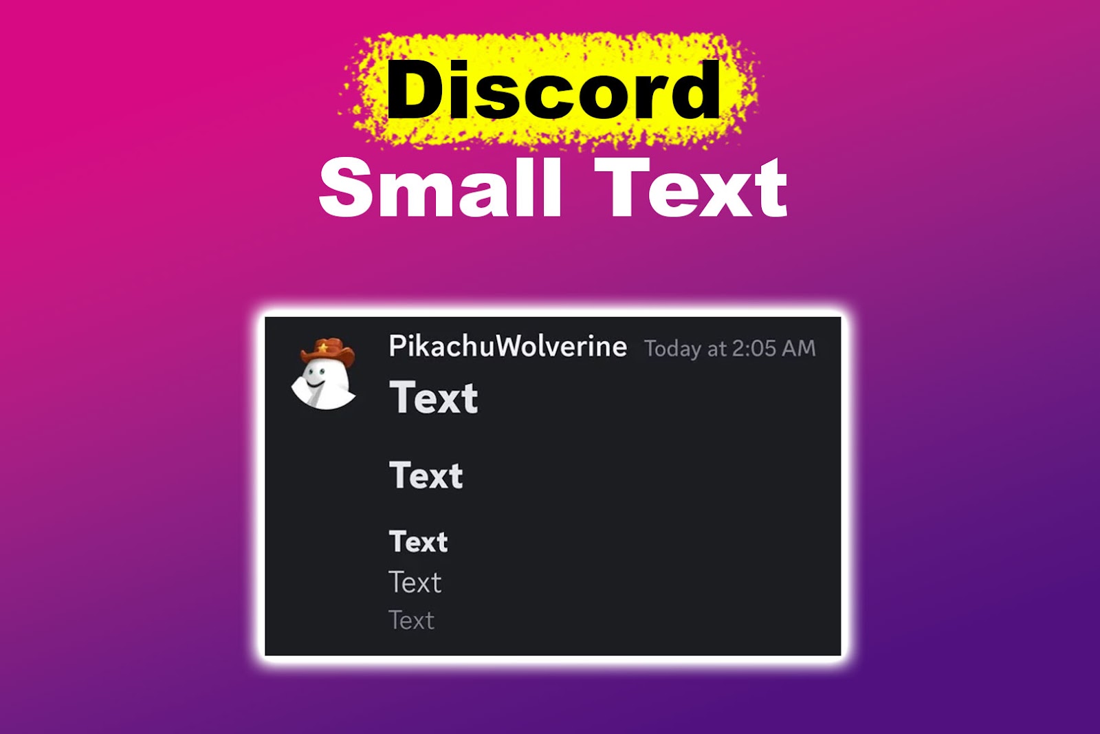 Discord Small Text