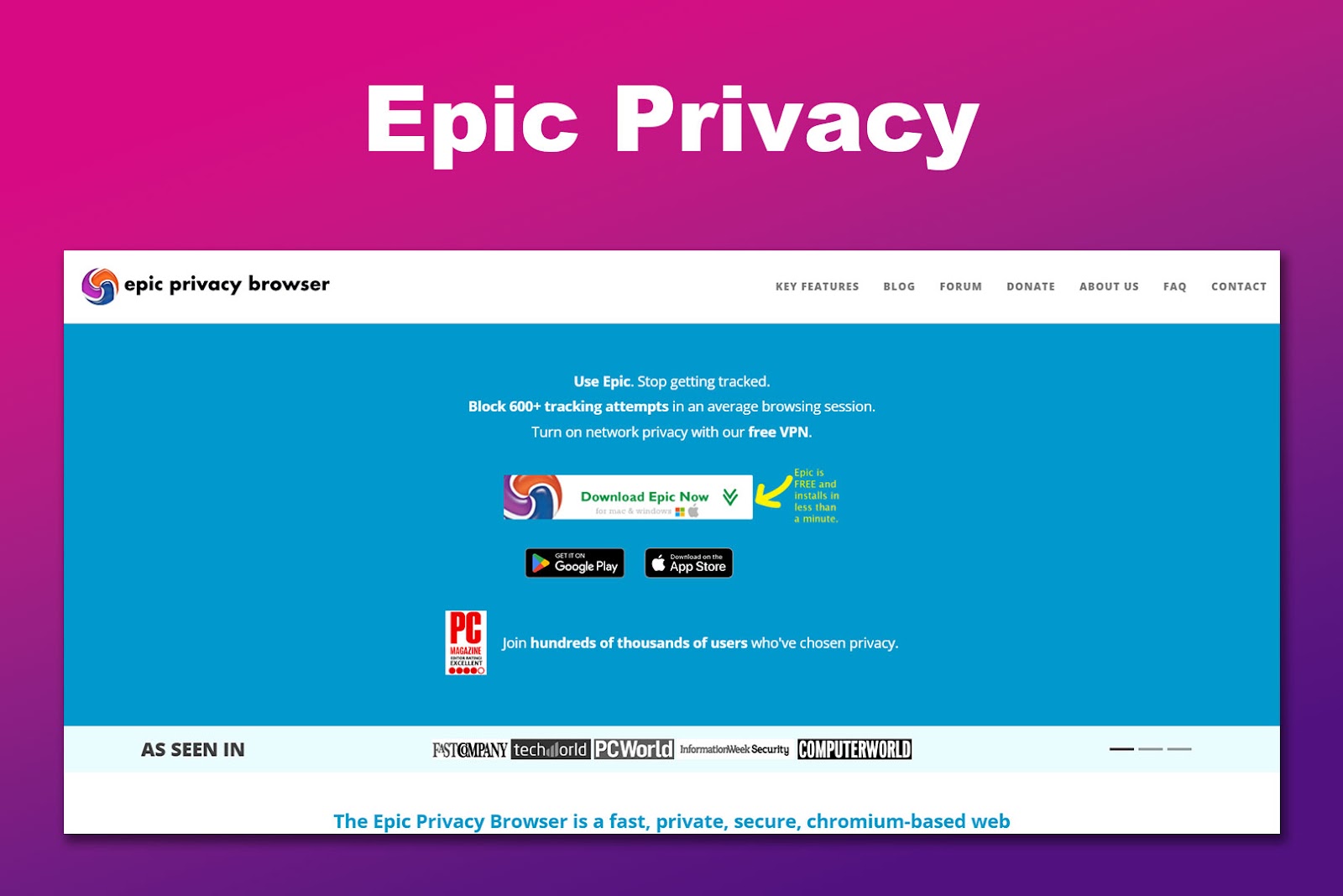 Epic Privacy - Private Web Browser Unblocked