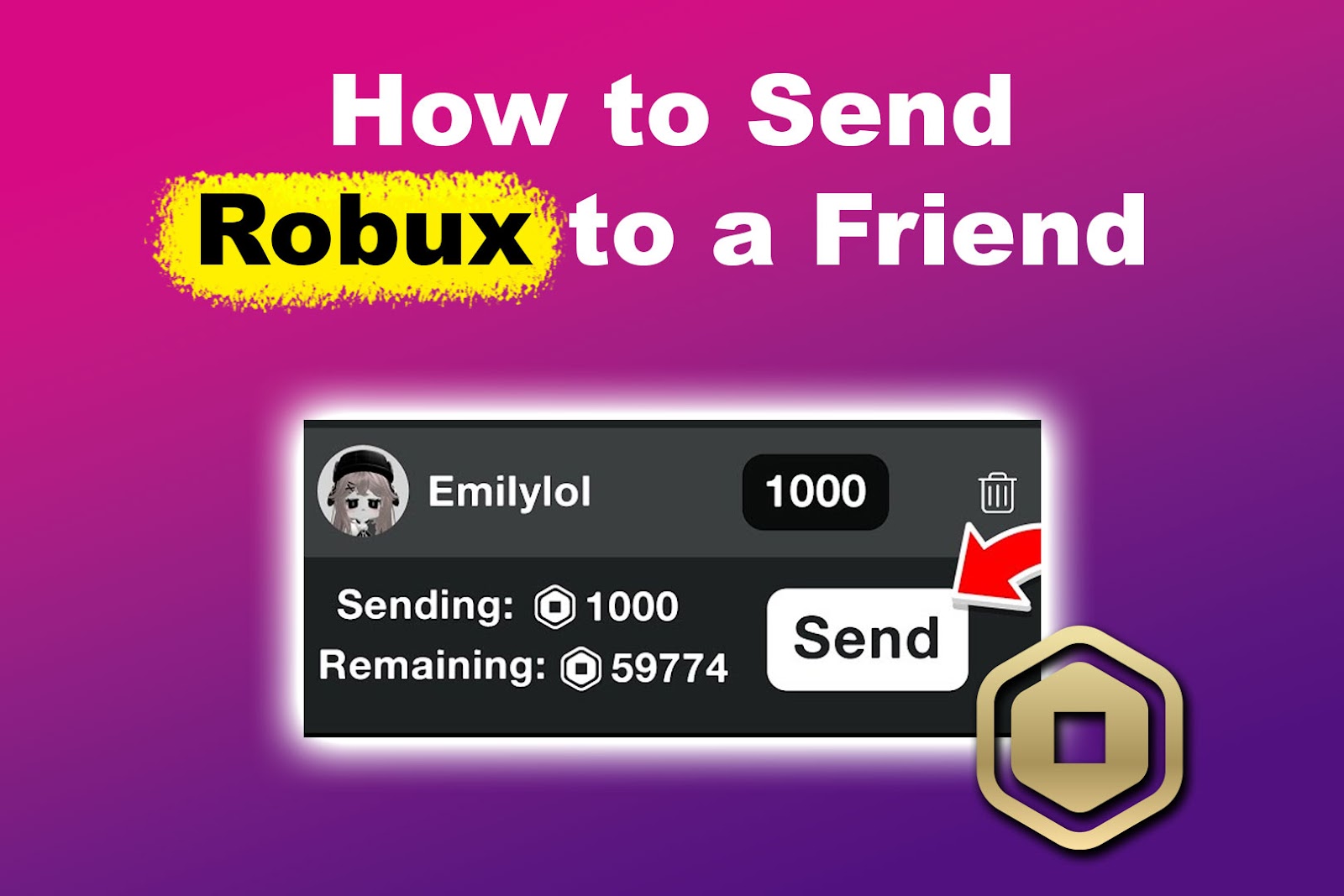 How to Send Robux to a Friend