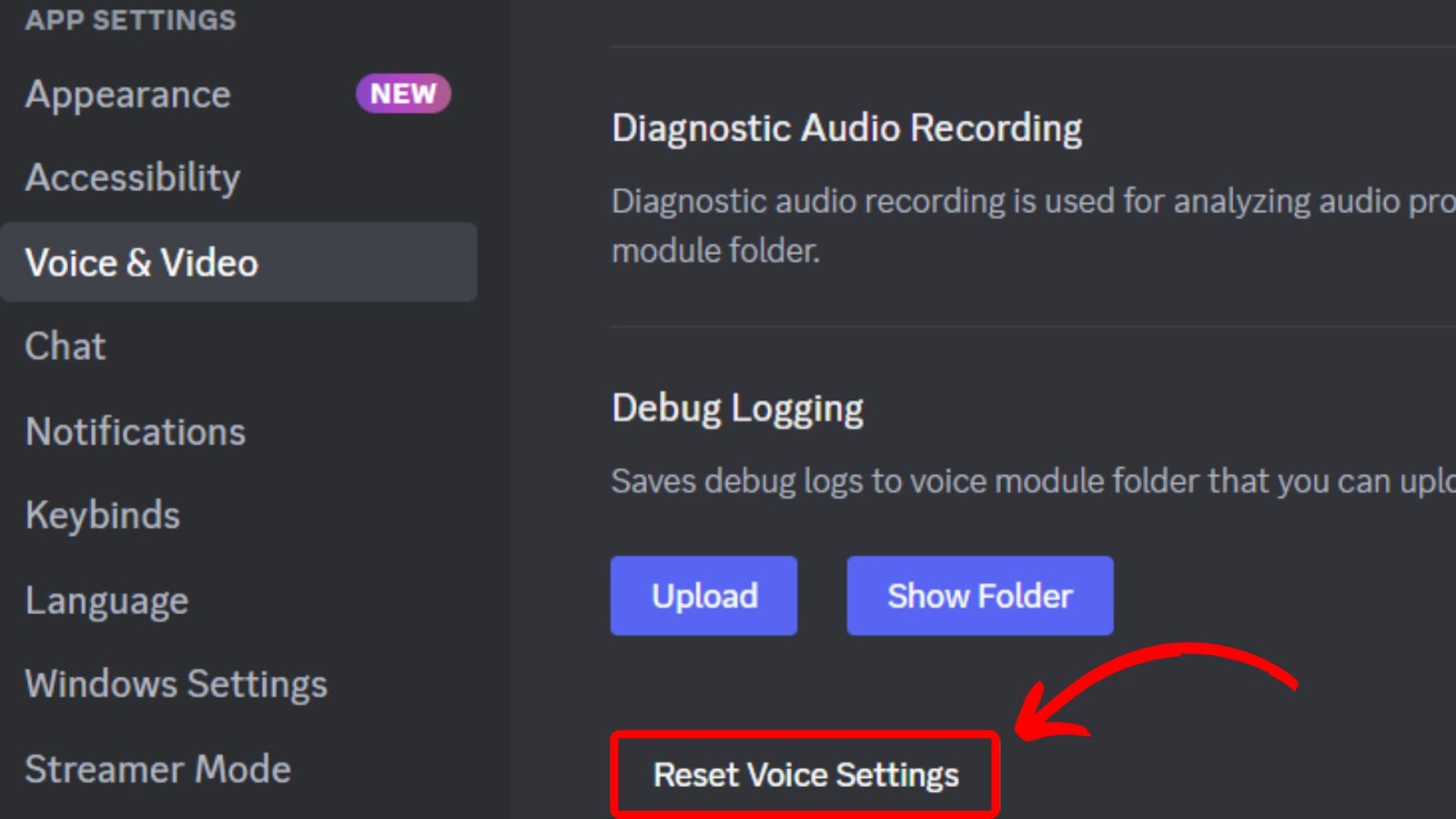Reset Voice Settings - Fix Discord Mic