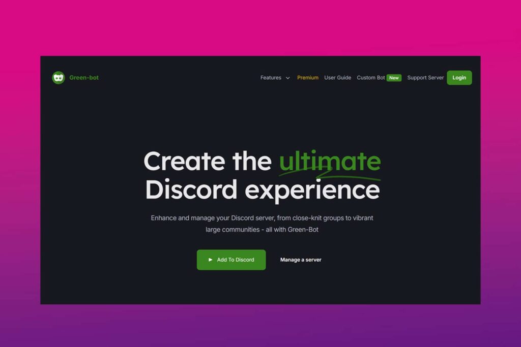 Green Bot Discord Music