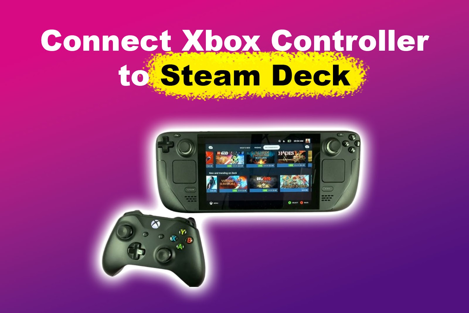 Connect Xbox Controller to Steam Deck [3 Easy Steps!]