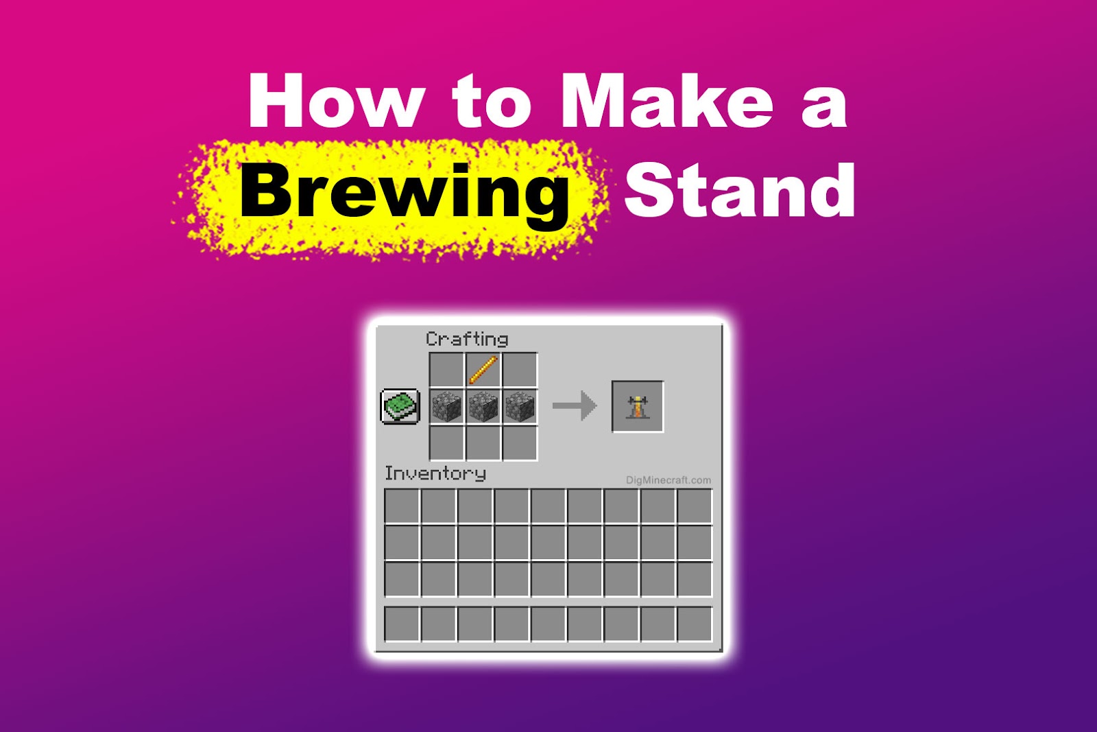 How to Make a Brewing Stand in Minecraft