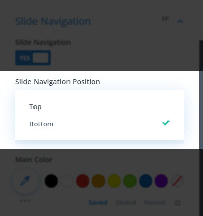 FullPage for Divi Slide Navigation Position