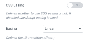 JavaScript Easing Options