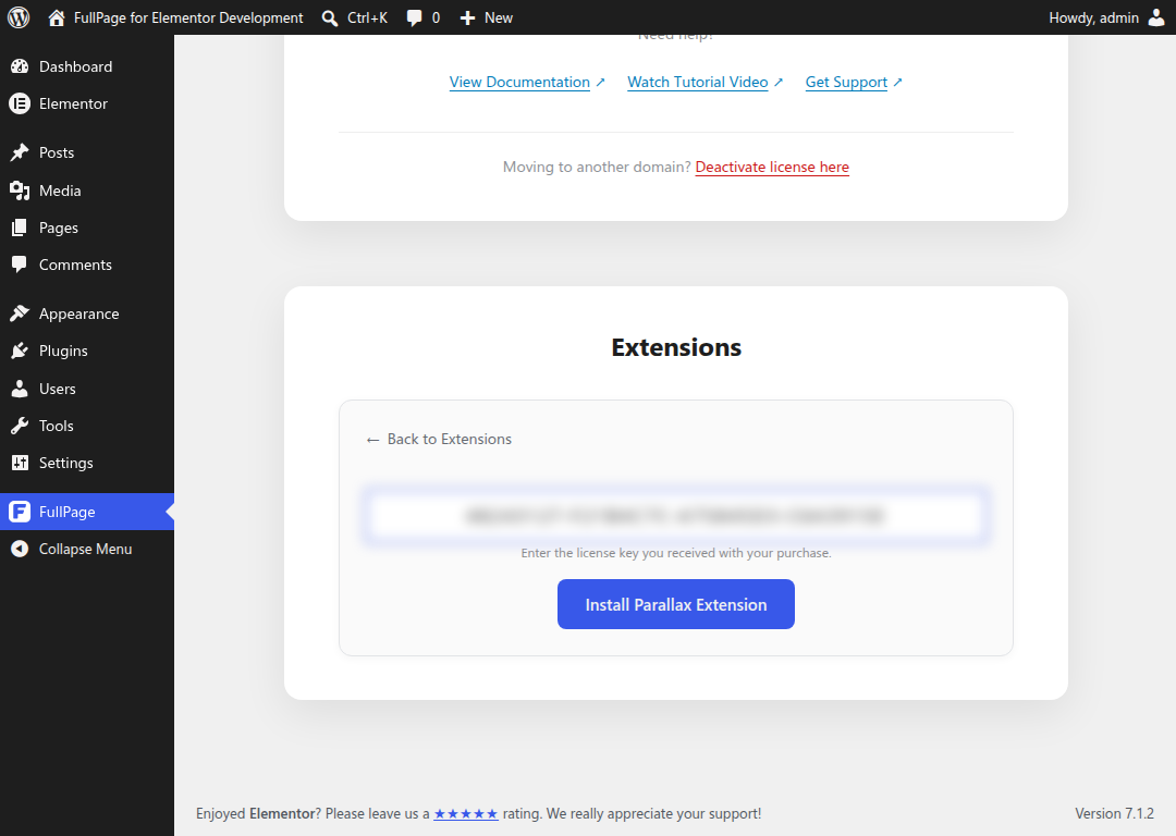 Extension List