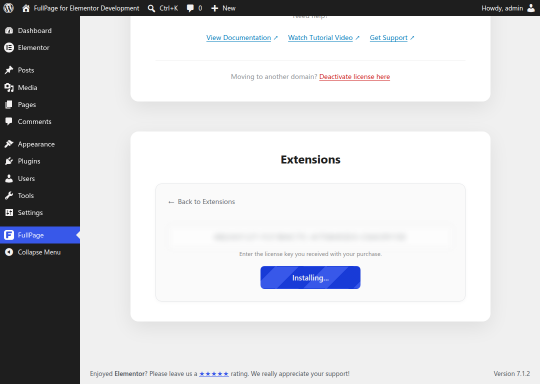 Installing Extension