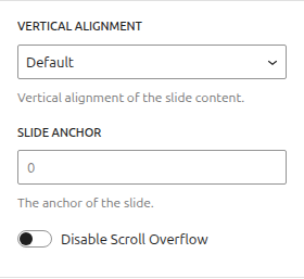 Slide Options