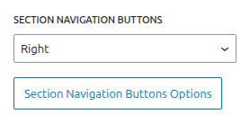 FullPage for Gutenberg Section Navigation Buttons Options