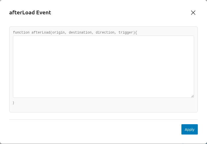 FullPage for Gutenberg Events Modal